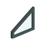 Keilfenster, Milchglas